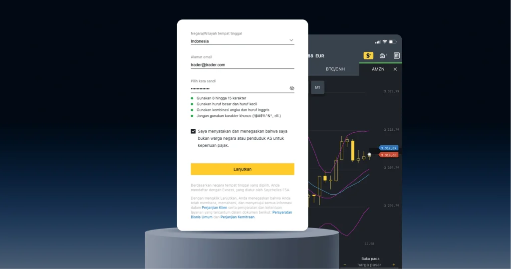 Exness login